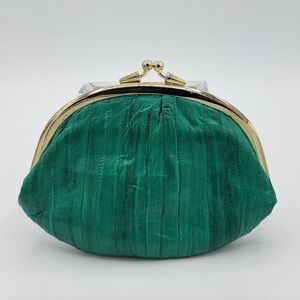 Vintage Green Kisslock Coin Purse #2854